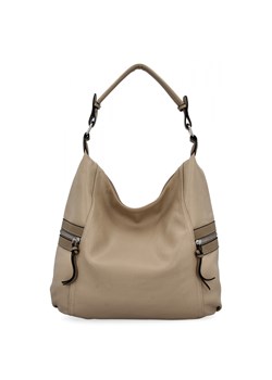 Uniwersalna Torebka Damska firmy Hernan HB0377 Ciemno Beżowa/Ziemista ze sklepu PaniTorbalska w kategorii Torby Shopper bag - zdjęcie 184294403