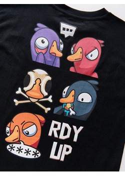 Reserved - T-shirt Goose Goose Duck - czarny ze sklepu Reserved w kategorii T-shirty chłopięce - zdjęcie 184294781
