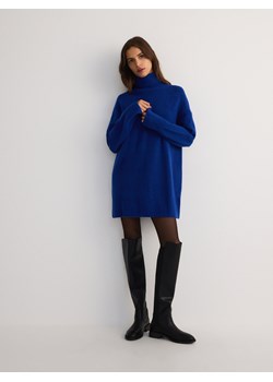 Reserved - Sweter z golfem - niebieski ze sklepu Reserved w kategorii Swetry damskie - zdjęcie 184294953