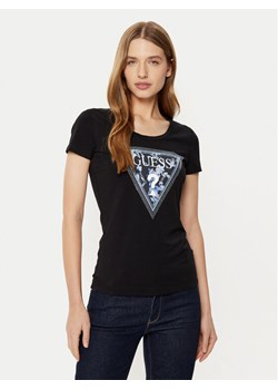 Guess T-Shirt W5RI00 J1314 Czarny Regular Fit ze sklepu MODIVO w kategorii Bluzki damskie - zdjęcie 184295843