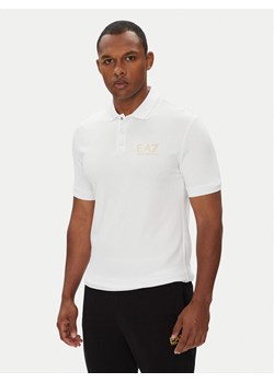 EA7 Emporio Armani Polo 7M000300 AF13739 U0002 Biały Slim Fit ze sklepu MODIVO w kategorii T-shirty męskie - zdjęcie 184295851