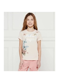 Guess T-shirt | Regular Fit ze sklepu Gomez Fashion Store w kategorii Bluzki dziewczęce - zdjęcie 184296434