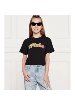 Pinko UP T-shirt | Cropped Fit ze sklepu Gomez Fashion Store w kategorii Bluzki dziewczęce - zdjęcie 184296520