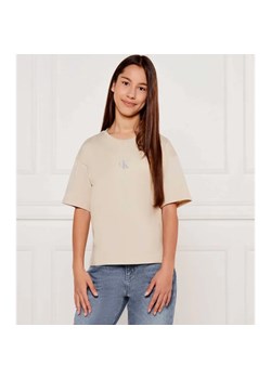 Calvin Klein Jeans T-shirt | Relaxed fit ze sklepu Gomez Fashion Store w kategorii Bluzki dziewczęce - zdjęcie 184296573