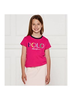 POLO RALPH LAUREN T-shirt | Regular Fit ze sklepu Gomez Fashion Store w kategorii Bluzki dziewczęce - zdjęcie 184296603