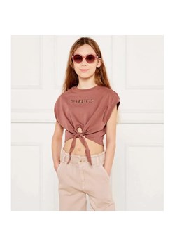 Pinko UP T-shirt | Cropped Fit ze sklepu Gomez Fashion Store w kategorii Bluzki dziewczęce - zdjęcie 184296613