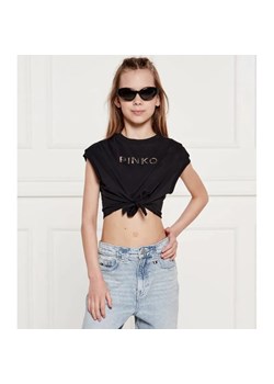 Pinko UP T-shirt | Cropped Fit ze sklepu Gomez Fashion Store w kategorii Bluzki dziewczęce - zdjęcie 184296632
