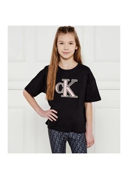 Calvin Klein Jeans T-shirt | Loose fit ze sklepu Gomez Fashion Store w kategorii Bluzki dziewczęce - zdjęcie 184296720