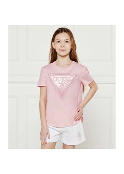 Guess T-shirt | Regular Fit ze sklepu Gomez Fashion Store w kategorii Bluzki dziewczęce - zdjęcie 184296780