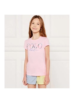 POLO RALPH LAUREN T-shirt | Regular Fit ze sklepu Gomez Fashion Store w kategorii Bluzki dziewczęce - zdjęcie 184296794
