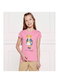 POLO RALPH LAUREN T-shirt | Regular Fit ze sklepu Gomez Fashion Store w kategorii Bluzki dziewczęce - zdjęcie 184296811