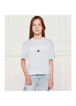 Tommy Hilfiger T-shirt | Regular Fit ze sklepu Gomez Fashion Store w kategorii Bluzki dziewczęce - zdjęcie 184296834
