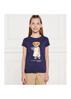 POLO RALPH LAUREN T-shirt | Regular Fit ze sklepu Gomez Fashion Store w kategorii Bluzki dziewczęce - zdjęcie 184296843