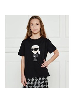 Karl Lagerfeld Kids T-shirt | Regular Fit ze sklepu Gomez Fashion Store w kategorii Bluzki dziewczęce - zdjęcie 184296853