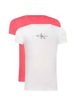 Calvin Klein Jeans T-shirt 2-pack | Slim Fit ze sklepu Gomez Fashion Store w kategorii Bluzki dziewczęce - zdjęcie 184296854