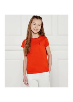 POLO RALPH LAUREN T-shirt | Regular Fit ze sklepu Gomez Fashion Store w kategorii Bluzki dziewczęce - zdjęcie 184297104