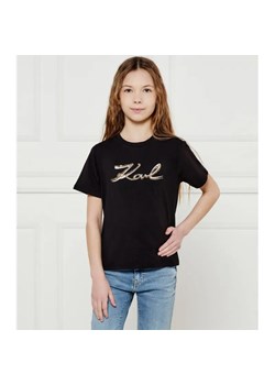 Karl Lagerfeld Kids T-shirt | Regular Fit ze sklepu Gomez Fashion Store w kategorii Bluzki dziewczęce - zdjęcie 184297150