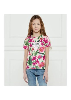 Guess T-shirt | Regular Fit ze sklepu Gomez Fashion Store w kategorii Bluzki dziewczęce - zdjęcie 184297392