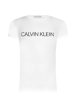 Calvin Klein Jeans T-shirt INSTITUTIONAL | Slim Fit ze sklepu Gomez Fashion Store w kategorii Bluzki dziewczęce - zdjęcie 184297702
