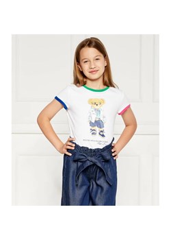 POLO RALPH LAUREN T-shirt SSBEARCN-KNIT | Regular Fit ze sklepu Gomez Fashion Store w kategorii Bluzki dziewczęce - zdjęcie 184297733