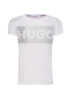 HUGO KIDS T-shirt | Regular Fit ze sklepu Gomez Fashion Store w kategorii Bluzki dziewczęce - zdjęcie 184297771