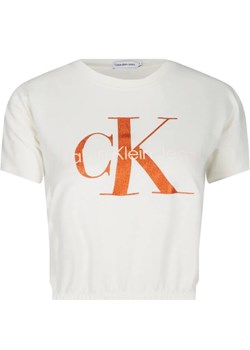 Calvin Klein Jeans T-shirt | Cropped Fit ze sklepu Gomez Fashion Store w kategorii Bluzki dziewczęce - zdjęcie 184297773