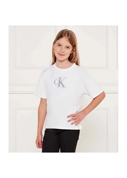 Calvin Klein Jeans T-shirt | Regular Fit ze sklepu Gomez Fashion Store w kategorii Bluzki dziewczęce - zdjęcie 184297824