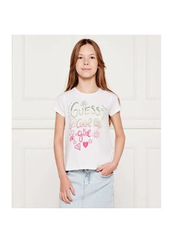 Guess T-shirt | Regular Fit ze sklepu Gomez Fashion Store w kategorii Bluzki dziewczęce - zdjęcie 184297893