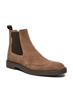 BOSS BLACK Skórzane sztyblety Calev_Cheb ze sklepu Gomez Fashion Store w kategorii Buty zimowe męskie - zdjęcie 184298593