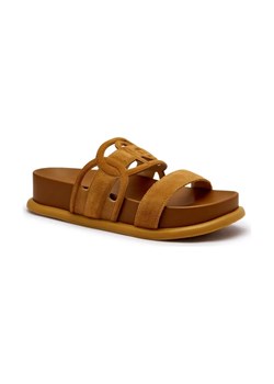 Liu Jo Skórzane klapki LOREN 06 ze sklepu Gomez Fashion Store w kategorii Klapki damskie - zdjęcie 184298691