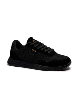 BOSS BLACK Sneakersy Titanium_Runn_mebisd | z dodatkiem skóry ze sklepu Gomez Fashion Store w kategorii Buty sportowe męskie - zdjęcie 184298763