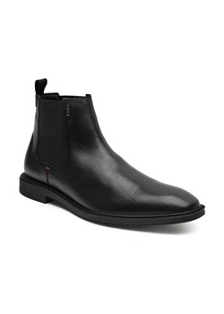 HUGO Skórzane sztyblety Gryff_Cheb_lt ze sklepu Gomez Fashion Store w kategorii Buty zimowe męskie - zdjęcie 184298821