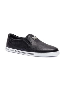 Dolce & Gabbana Skórzane slip on Saint Tropez ze sklepu Gomez Fashion Store w kategorii Trampki męskie - zdjęcie 184299091