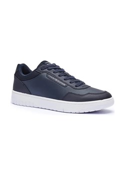 Tommy Hilfiger Skórzane sneakersy BASKET CORE ze sklepu Gomez Fashion Store w kategorii Buty sportowe męskie - zdjęcie 184299121