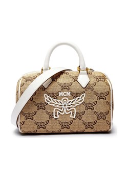 MCM Kuferek Ella Boston | z dodatkiem skóry ze sklepu Gomez Fashion Store w kategorii Kuferki - zdjęcie 184299712