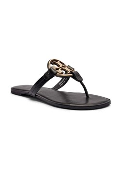 TORY BURCH Skórzane japonki METAL MILLER ze sklepu Gomez Fashion Store w kategorii Klapki damskie - zdjęcie 184299722