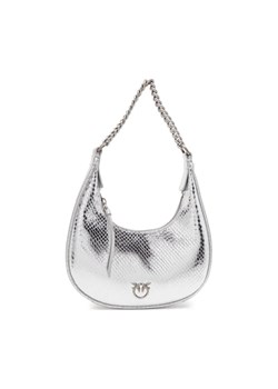 Pinko Hobo BRIOCHE HOBO MINI PELLE LAMINA ze sklepu Gomez Fashion Store w kategorii Torebki hobo - zdjęcie 184299802