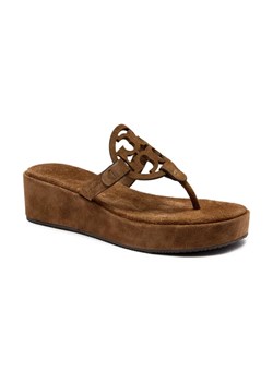 TORY BURCH Skórzane japonki MILLER ze sklepu Gomez Fashion Store w kategorii Klapki damskie - zdjęcie 184299853
