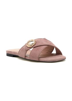 Pollini Skórzane klapki - id: 1297187 - marki POLLINI - 184299911 Pollini Skórzane klapki ze sklepu Gomez Fashion Store w kategorii Klapki damskie - zdjęcie 184299911