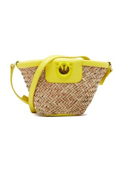 Pinko Torba plażowa .LOVE SUMMER BUCKET RAFIA | z dodatkiem skóry ze sklepu Gomez Fashion Store w kategorii Torby letnie - zdjęcie 184300022
