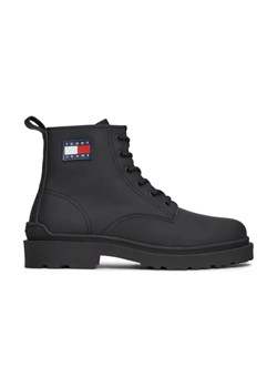 Tommy Jeans Skórzane buty wysokie TJM Leather Lace Up Boot ze sklepu Gomez Fashion Store w kategorii Buty zimowe męskie - zdjęcie 184300124