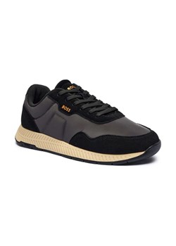 BOSS BLACK Sneakersy Titanium_Runn | z dodatkiem skóry ze sklepu Gomez Fashion Store w kategorii Buty sportowe męskie - zdjęcie 184300143