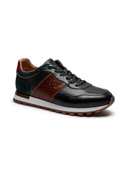 La Martina Skórzane sneakersy RUNNING ze sklepu Gomez Fashion Store w kategorii Buty sportowe męskie - zdjęcie 184300160