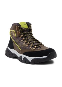 BOSS BLACK Skórzane trapery Chester Halb ltnypr ze sklepu Gomez Fashion Store w kategorii Buty trekkingowe męskie - zdjęcie 184300312