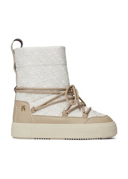 Tommy Hilfiger Śniegowce LACE-UP MONOGRAM SNOWBOOT ze sklepu Gomez Fashion Store w kategorii Śniegowce damskie - zdjęcie 184300381