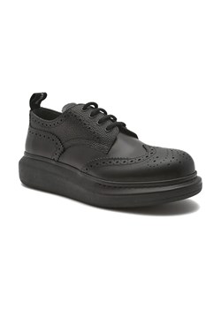 Alexander McQueen Skórzane oksfordy NEW LIQUID SPAZZOLAT ze sklepu Gomez Fashion Store w kategorii Buty eleganckie męskie - zdjęcie 184300512
