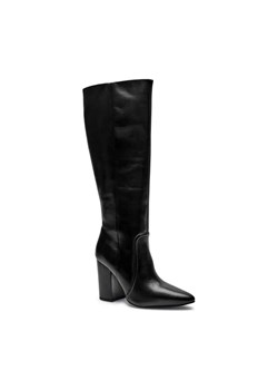 Marella Skórzane kozaki na słupku ze sklepu Gomez Fashion Store w kategorii Kozaki damskie - zdjęcie 184300581