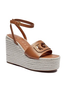 Guess Skórzane koturny JESSON ze sklepu Gomez Fashion Store w kategorii Espadryle damskie - zdjęcie 184300814