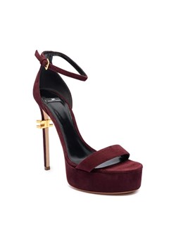 Elisabetta Franchi Skórzane sandały na szpilce ze sklepu Gomez Fashion Store w kategorii Sandały damskie - zdjęcie 184301472