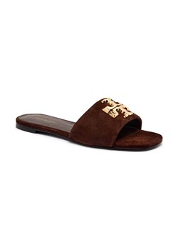 TORY BURCH Skórzane klapki ELEANOR ze sklepu Gomez Fashion Store w kategorii Klapki damskie - zdjęcie 184301850